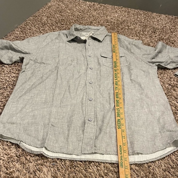 Grayers clothiers nwt Hartford double cloth Heather gray long sleeve button up - Picture 10 of 10